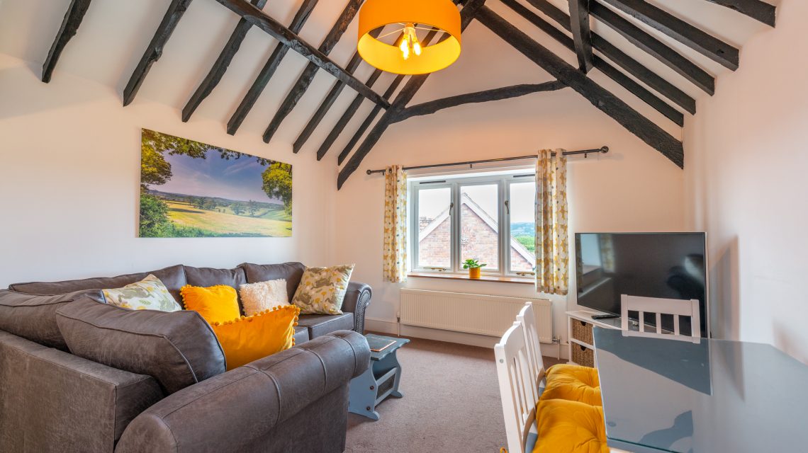 Cider Barn open plan lounge, kitchen & dining area